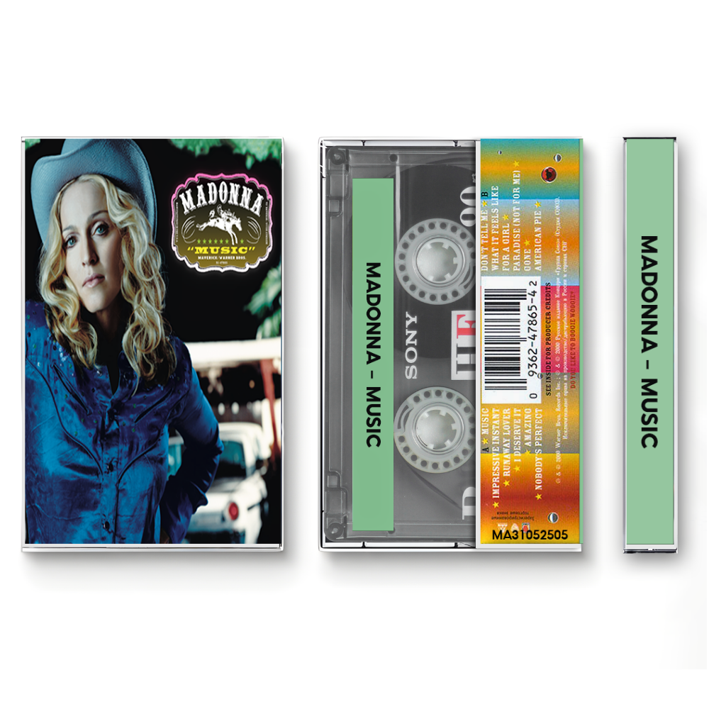 Madonna – Music Fanmade Analog Cassette Tape | Pop Electronic Vintage Cassette Collectible