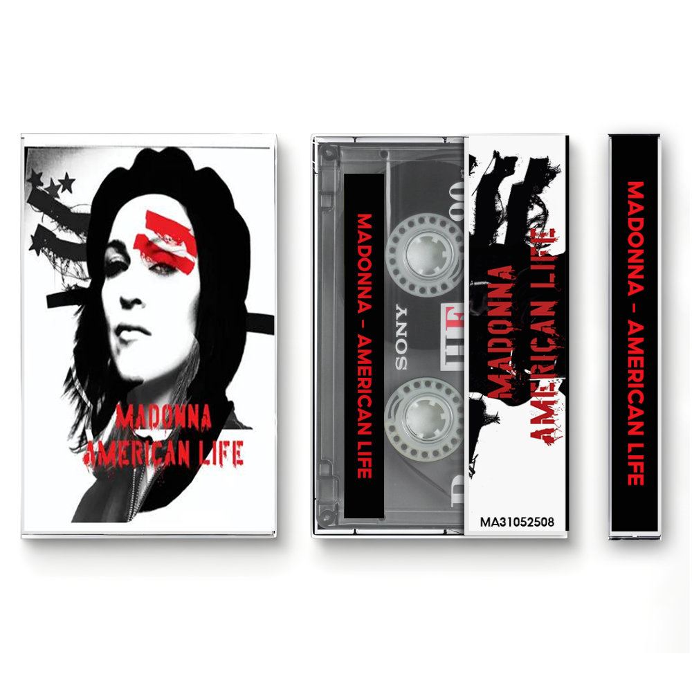 Madonna – American Life Fanmade Analog Cassette Tape | Pop Electronic Vintage Cassette Collectible