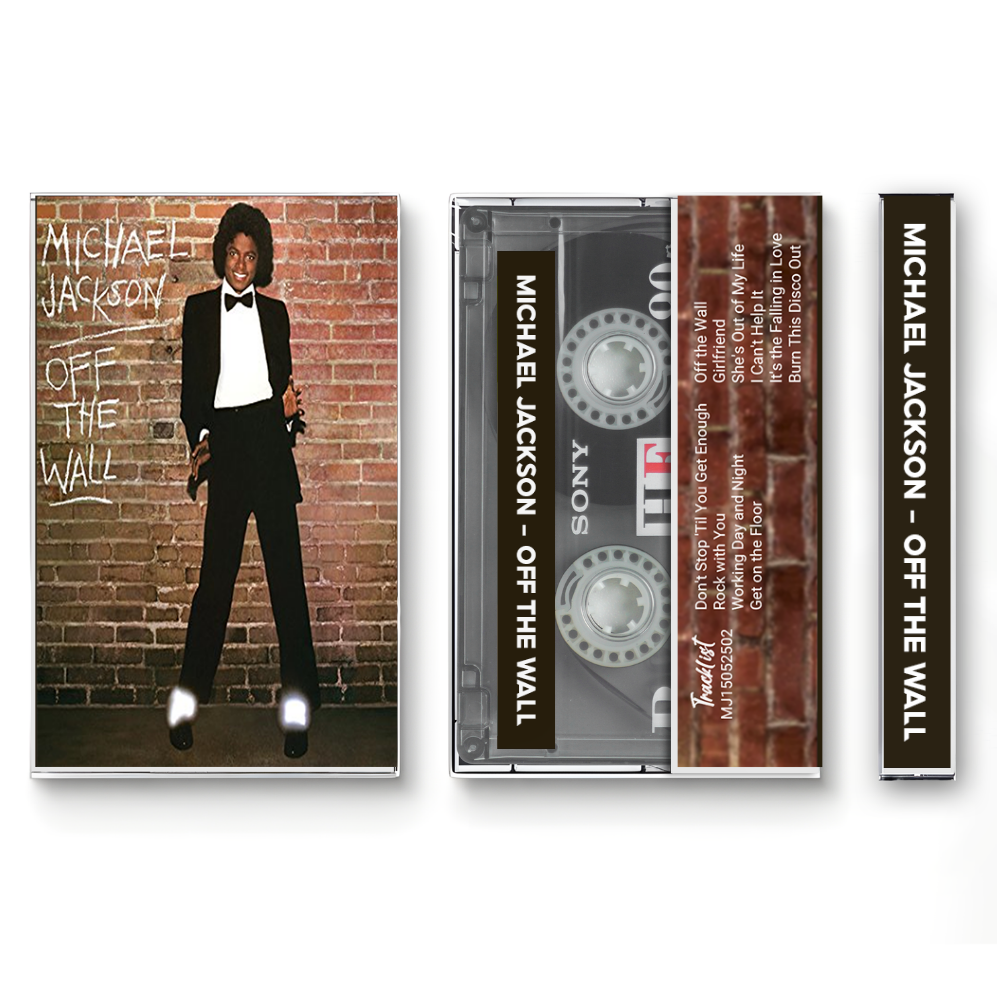 Michael Jackson – Off the Wall Fanmade Analog Cassette Tape | Disco Funk Soul Vintage Cassette Collectible