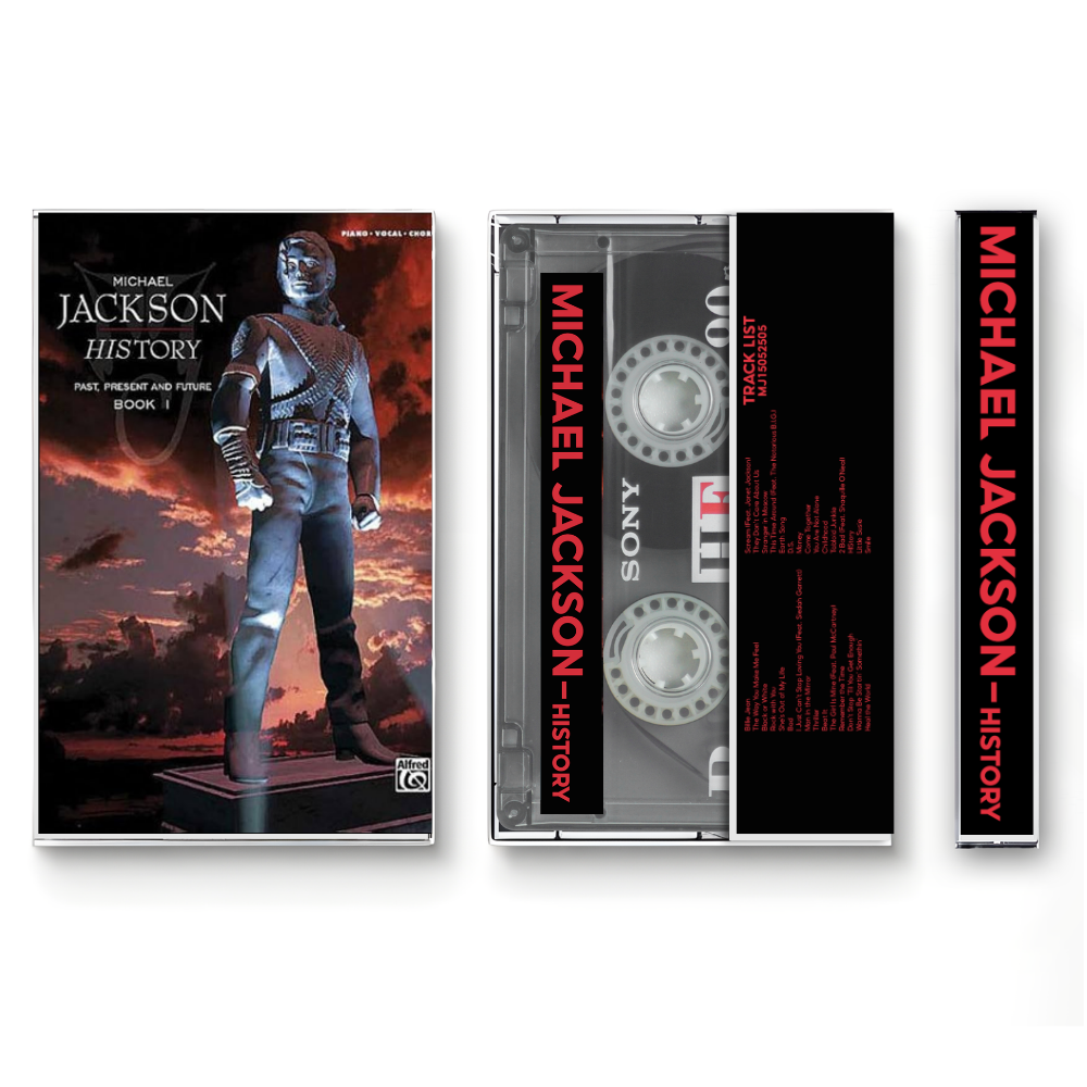 Michael Jackson – HIStory: Past, Present and Future Book I Fanmade Analog Cassette Tape | Pop R&B Vintage Cassette Collectible