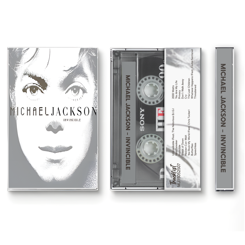 Michael Jackson – Invincible Fanmade Analog Cassette Tape | Pop R&B 2000s Vintage Cassette Collectible