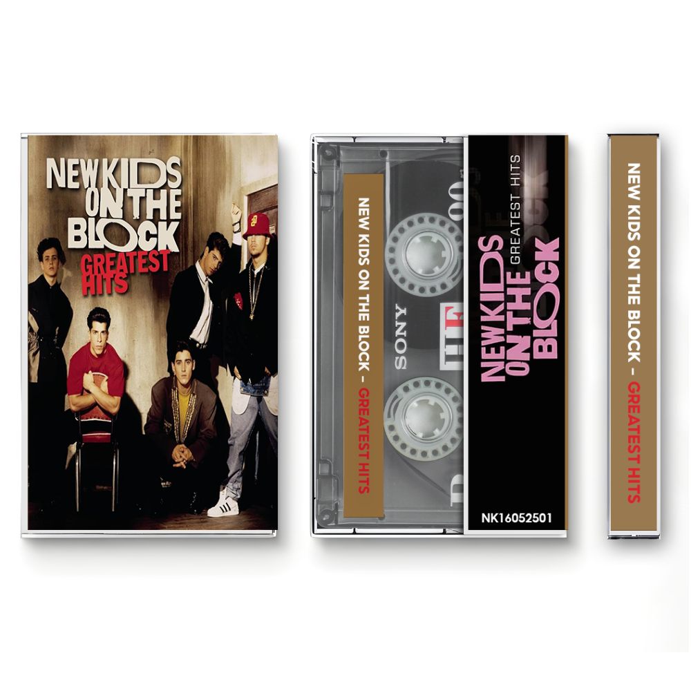 New Kids on the Block – Greatest Hits Fanmade Analog Cassette Tape | 80s Pop Boy Band Vintage Collectible