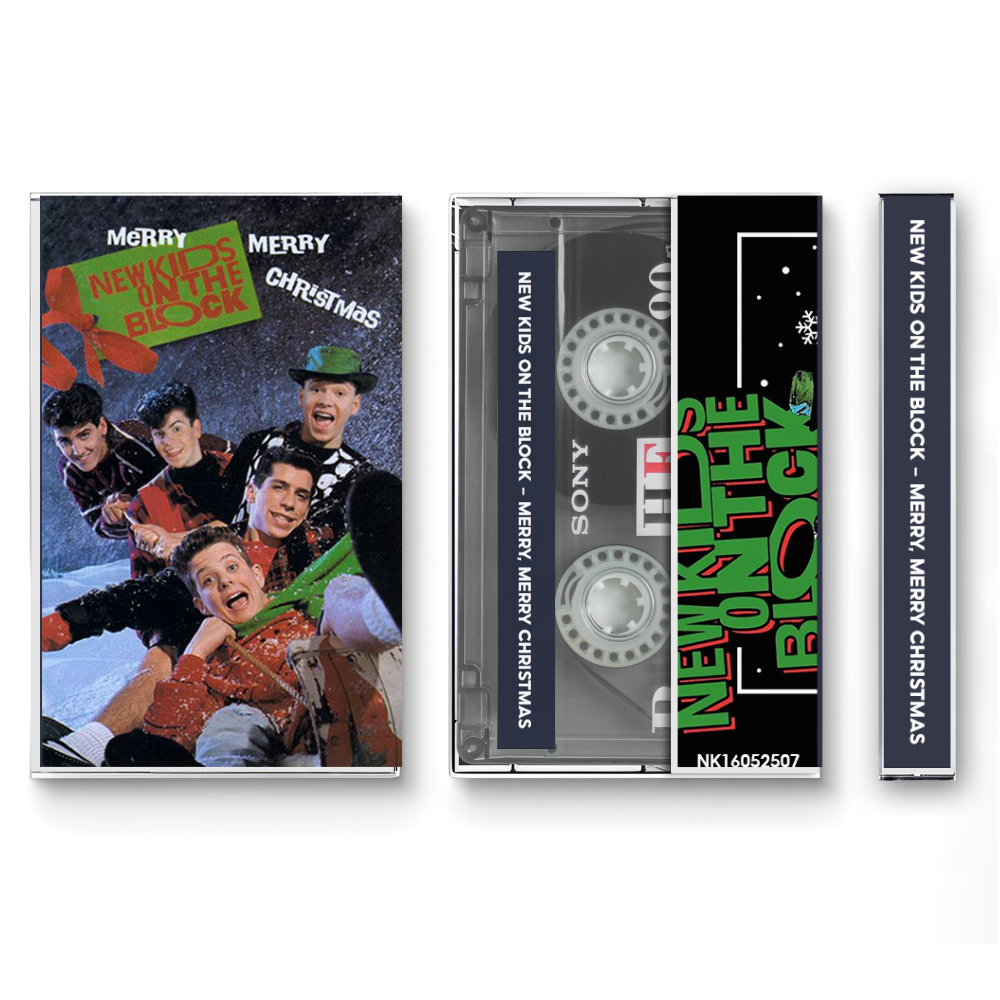 New Kids on the Block – Merry, Merry Christmas Fanmade Analog Cassette Tape | Holiday Pop Christmas Album Vintage Collectible