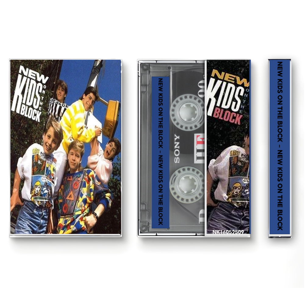 New Kids on the Block – New Kids on the Block Fanmade Analog Cassette Tape | 80s Pop Debut Album Vintage Collectible
