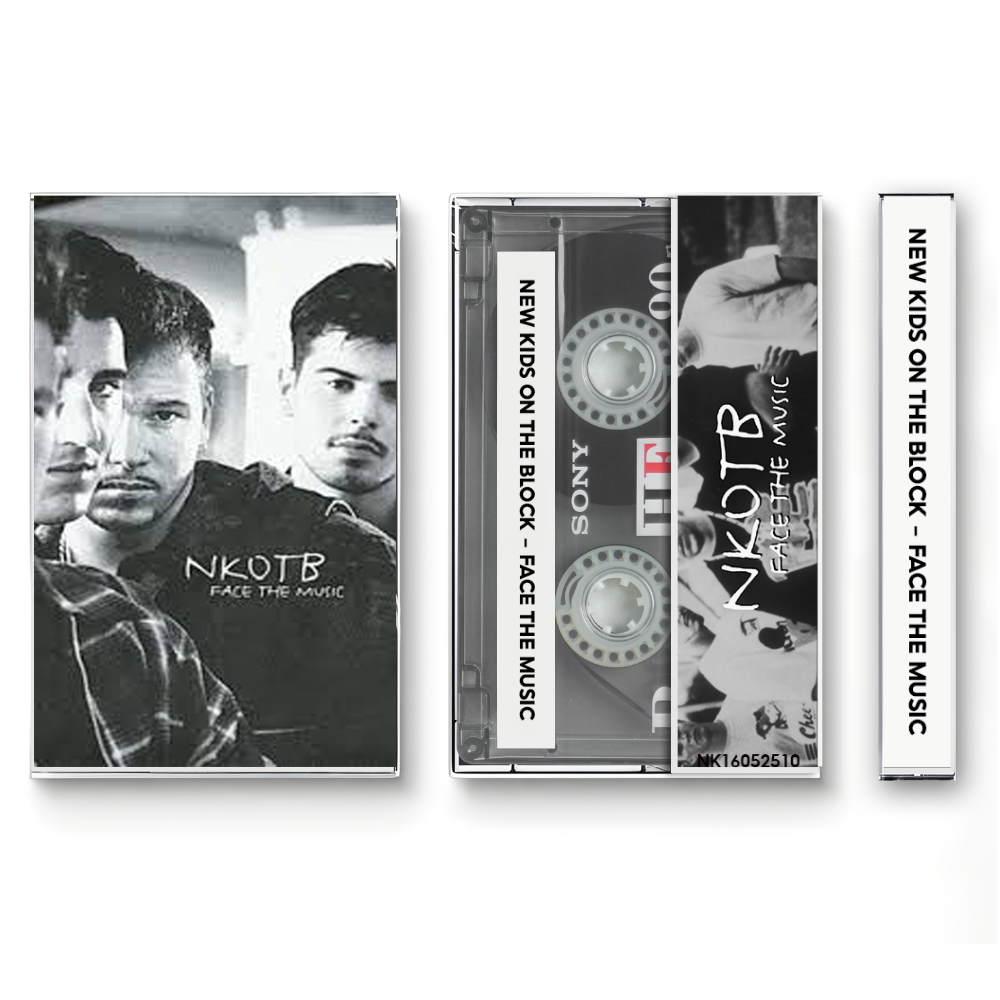 New Kids on the Block – Face the Music Fanmade Analog Cassette Tape | 90s Pop R&B Album Vintage Collectible