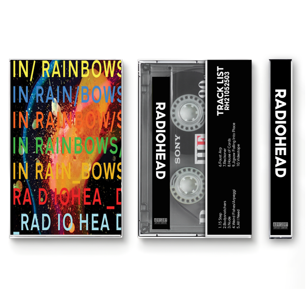 Radiohead – In Rainbows Fanmade Analog Cassette Tape | Indie Alternative Rock Vintage Collectible 🎧