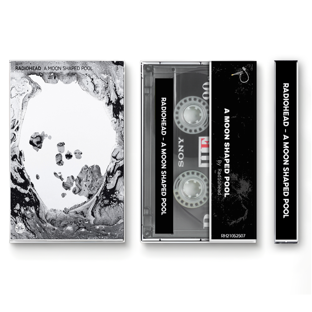 Radiohead – A Moon Shaped Pool Fanmade Analog Cassette Tape | Alternative Art Rock Vintage Collectible