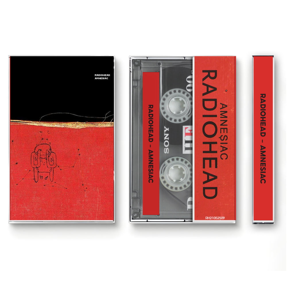 Radiohead – Amnesiac (Alternate Cover) Fanmade Analog Cassette Tape | Experimental Alternative Rock Vintage Collectible