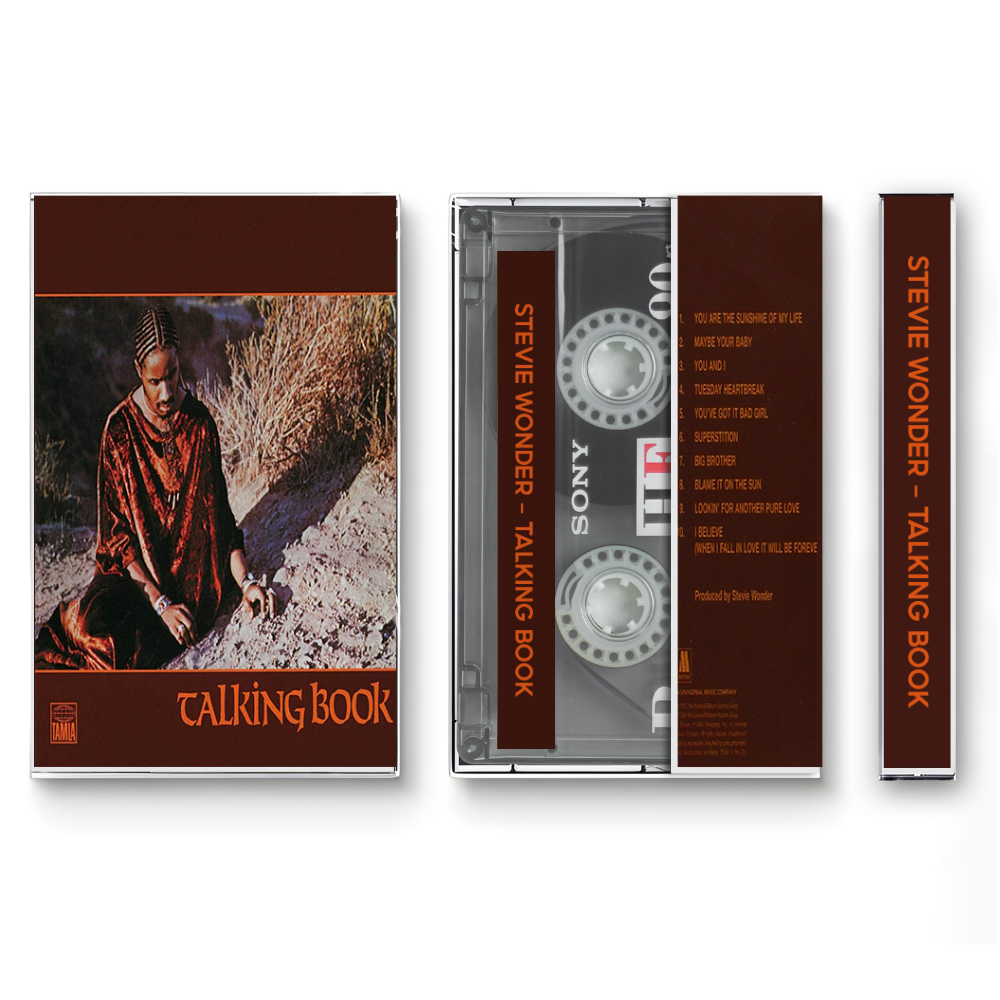 Stevie Wonder – Talking Book Fanmade Analog Cassette Tape | Classic Soul Funk R&B Vintage Collectible
