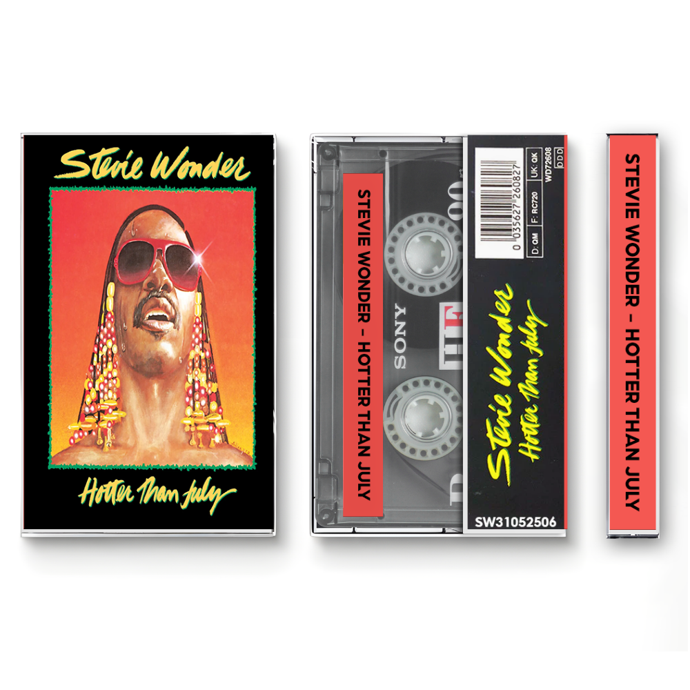 Stevie Wonder – Hotter Than July Fanmade Analog Cassette Tape | Classic Soul R&B Reggae Vintage Collectible 🎧
