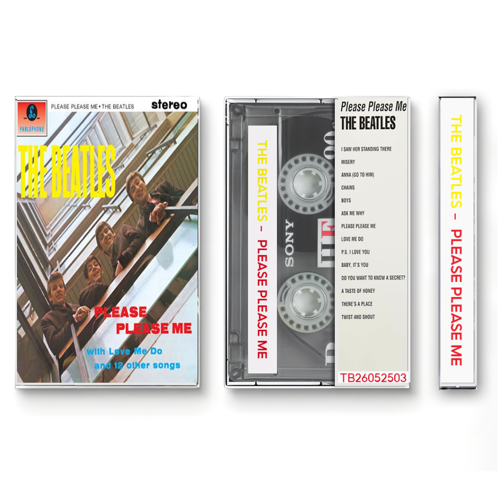 The Beatles – Please Please Me Fanmade Analog Cassette Tape | Classic Rock Pop 60s Vintage Collectible