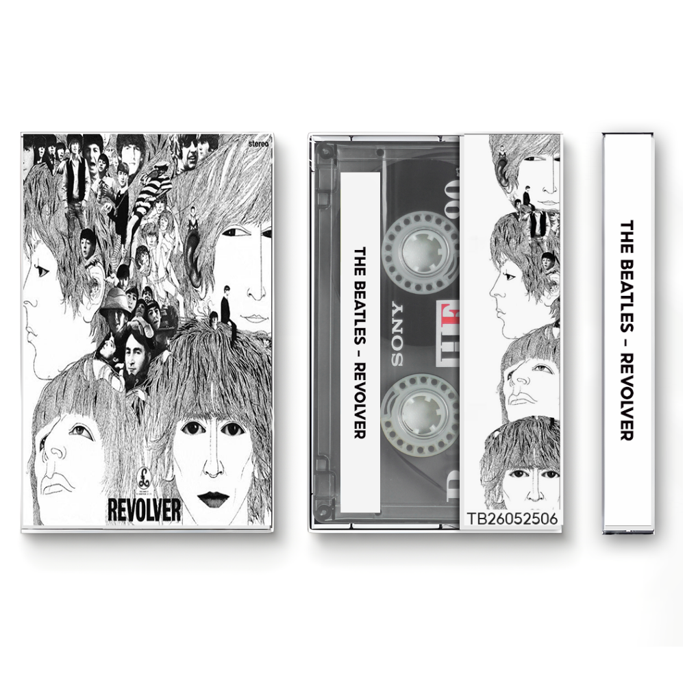 The Beatles – Revolver Fanmade Analog Cassette Tape | Classic Rock Psychedelic 60s Vintage Collectible