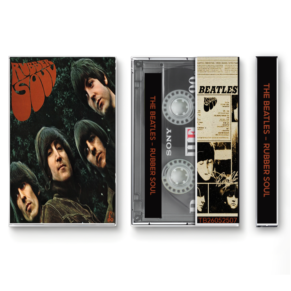 The Beatles – Rubber Soul Fanmade Analog Cassette Tape | Classic Rock Folk Rock 60s Vintage Collectible