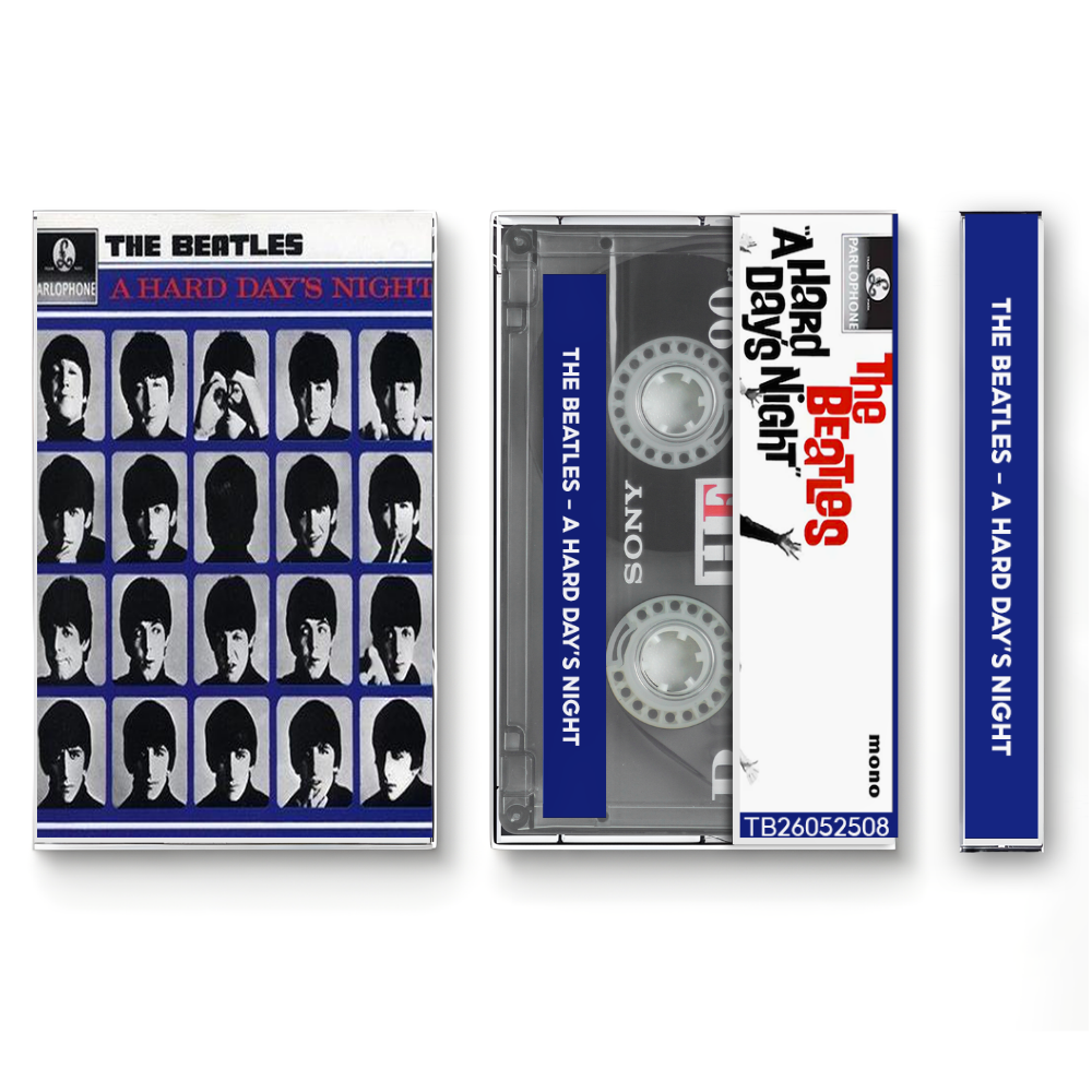 The Beatles – A Hard Day’s Night Fanmade Analog Cassette Tape 📼 | Classic Rock Pop 60s Vintage Collectible