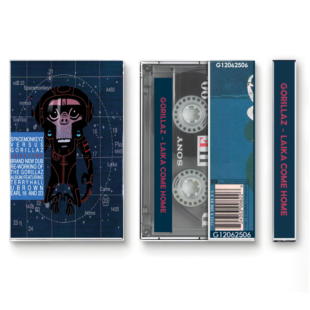 Gorillaz – Laika Come Home Fanmade Analog Cassette Tape 📼 | Dub Reggae Electronic Collectible