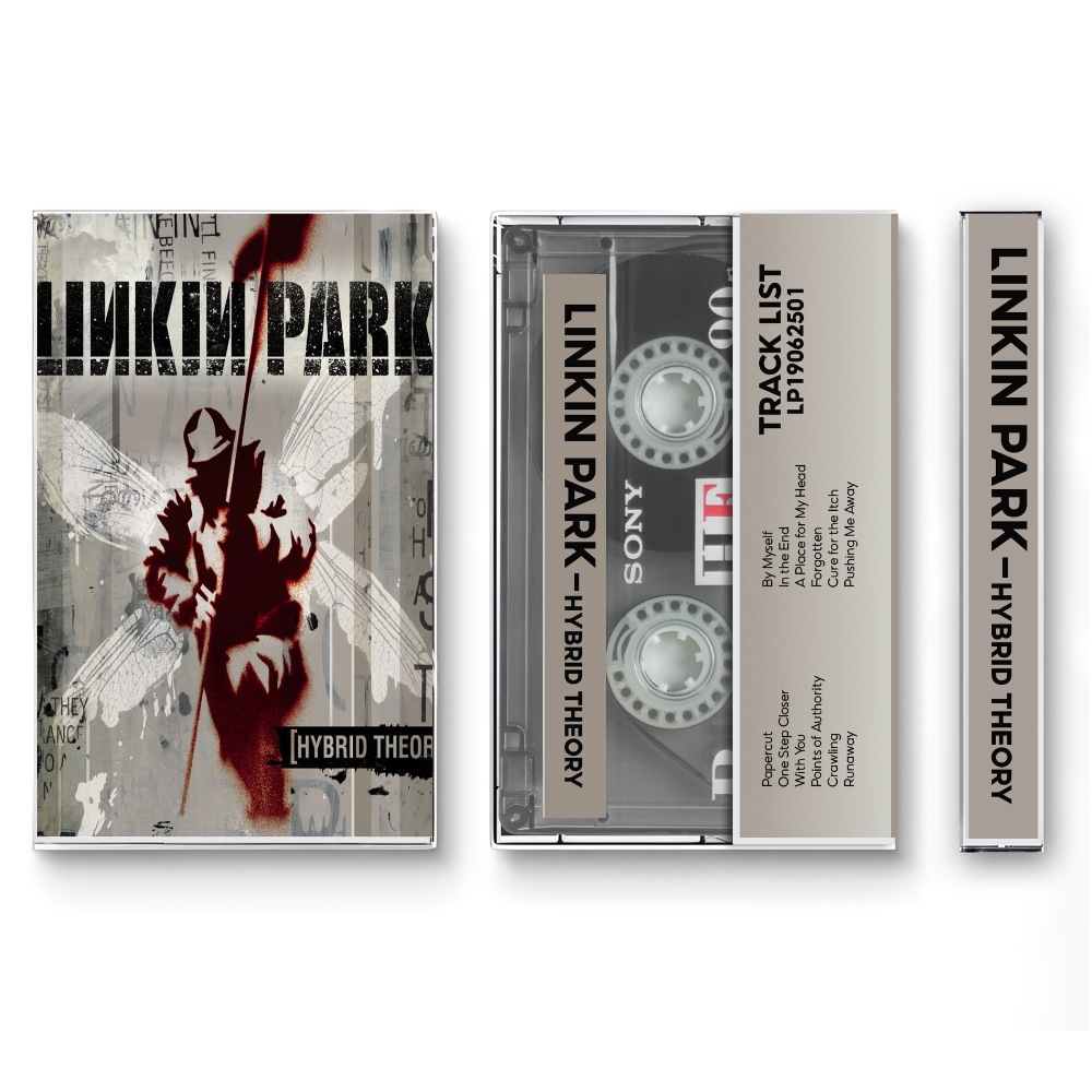 Linkin Park – Hybrid Theory Fanmade Analog Cassette Tape| Nu Metal Alternative Rock 2000s Collectible