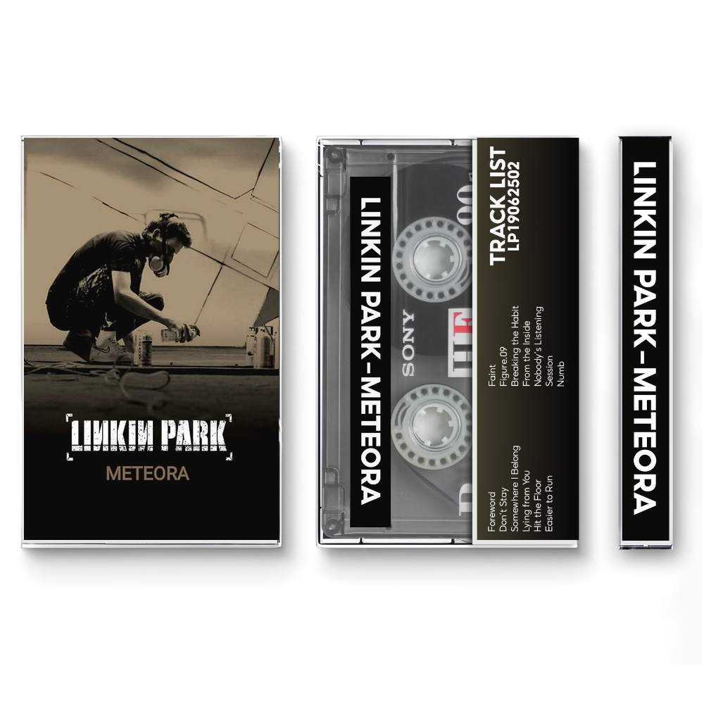 Linkin Park – Meteora Fanmade Analog Cassette Tape| Nu Metal Alternative Rock 2000s Collectible