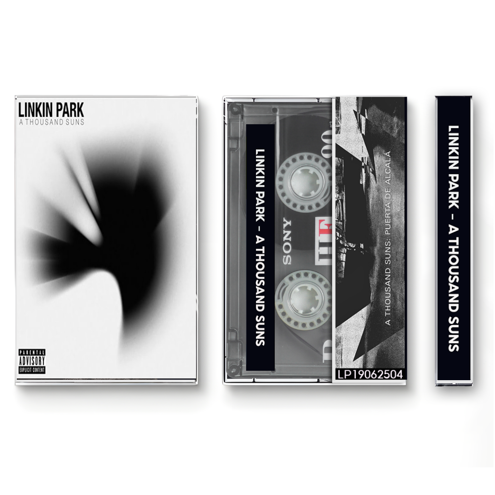 Linkin Park – A Thousand Suns Fanmade Analog Cassette Tape| Alternative Electronic Rock Collectible