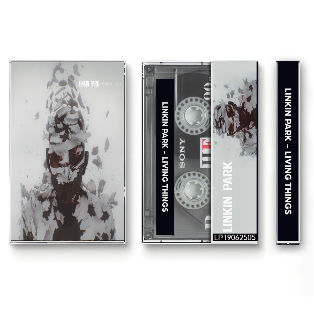 Linkin Park – Living Things Fanmade Analog Cassette Tape| Alternative Electronic Rock Collectible
