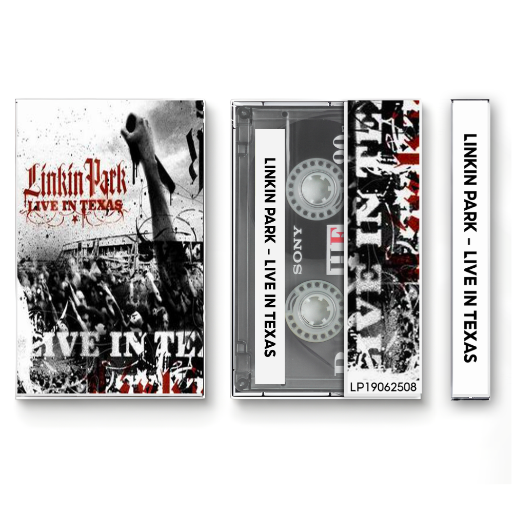 Linkin Park – Live in Texas Fanmade Analog Cassette Tape| Live Album Nu Metal Alternative Rock Collectible