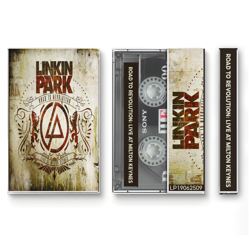 Linkin Park – Road to Revolution: Live at Milton Keynes Fanmade Analog Cassette Tape| Live Album Alternative Rock Collectible