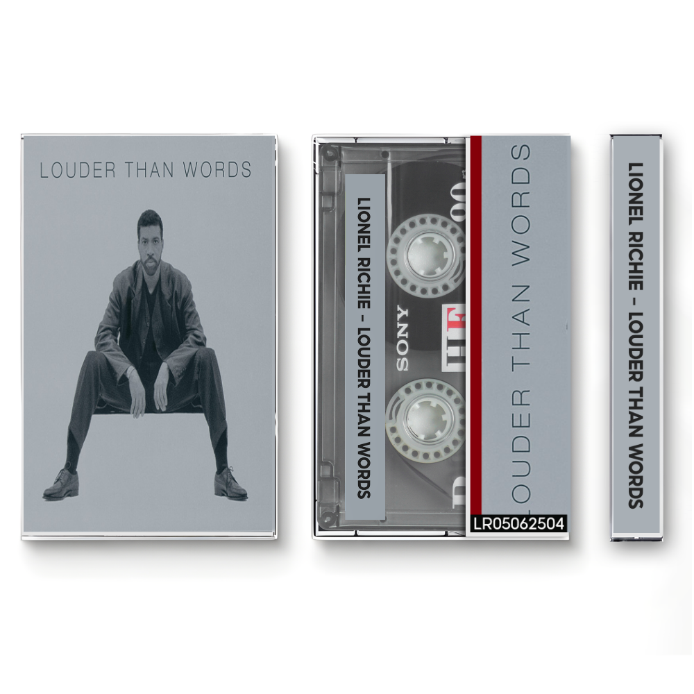 Lionel Richie – Louder Than Words Fanmade Analog Cassette Tape| Soul Pop R&B 90s Collectible