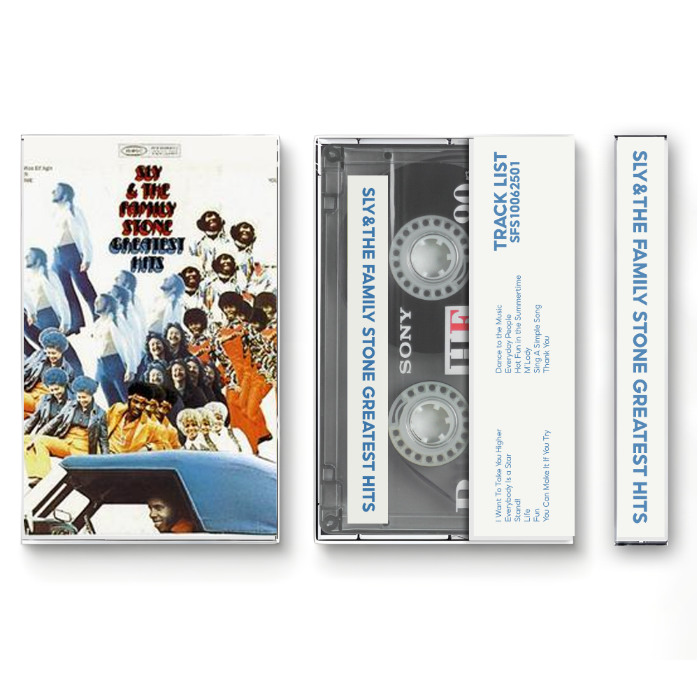 Sly & The Family Stone – Greatest Hits Fanmade Analog Cassette Tape | Funk Soul Classic Collectible
