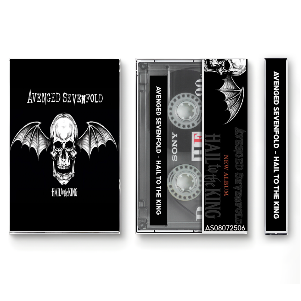 Avenged Sevenfold – Hail to the King Fanmade Analog Cassette Tape | Heavy Metal Hard Rock Collectible