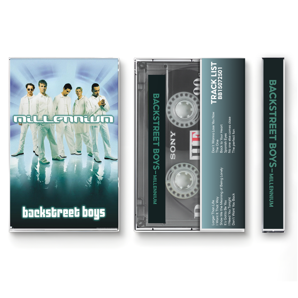 Backstreet Boys – Millennium Fanmade Analog Cassette Tape | Pop Boy Band Collectible