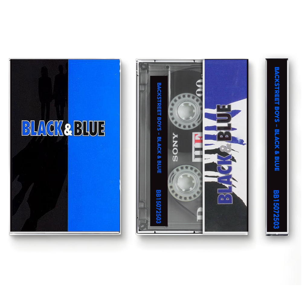 Backstreet Boys – Black & Blue Fanmade Analog Cassette Tape | Pop Boy Band Collectible