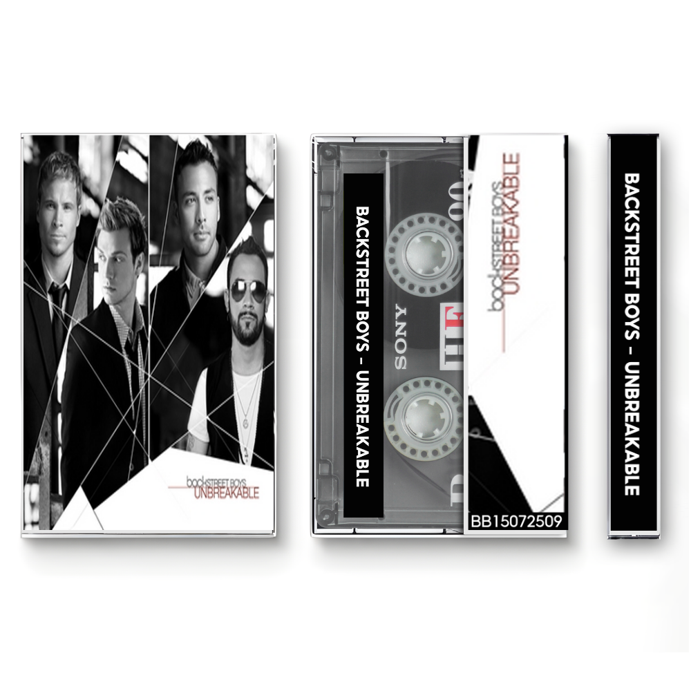 Backstreet Boys – Unbreakable Fanmade Analog Cassette Tape | Pop R&B Boy Band Collectible