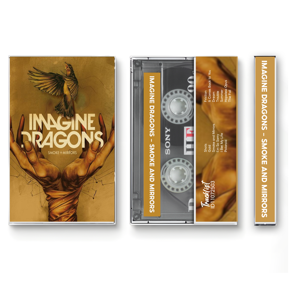Imagine Dragons – Smoke + Mirrors Fanmade Analog Cassette Tape | Alternative Rock Indie Pop Collectible