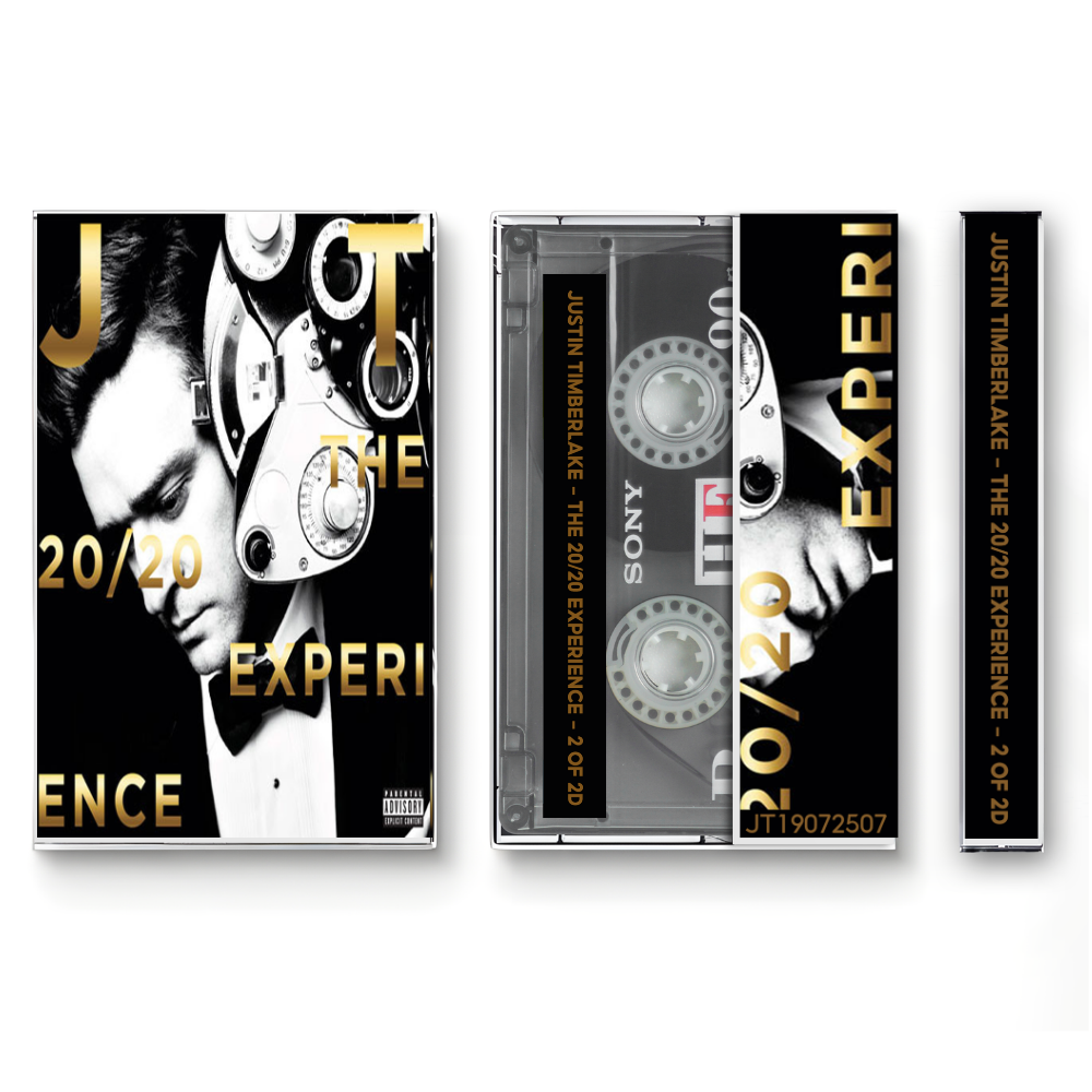 Justin Timberlake – The 20/20 Experience Fanmade Analog Cassette Tape | Pop R&B Album Collectible | Modern Pop Classic | Retro Music Gift