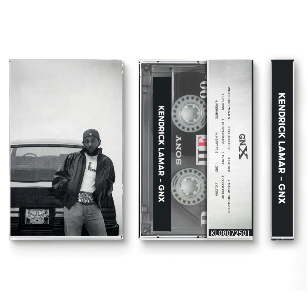 Kendrick Lamar – GNX Fanmade Analog Cassette Tape | Hip Hop Rap Album Collectible | Modern Rap Release | Retro Music Gift