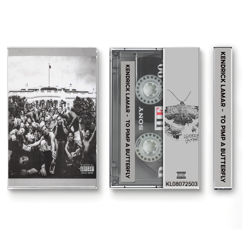 Kendrick Lamar – To Pimp a Butterfly Fanmade Analog Cassette Tape | Hip Hop Jazz Rap Album Collectible | Classic Rap Release | Retro Music Gift