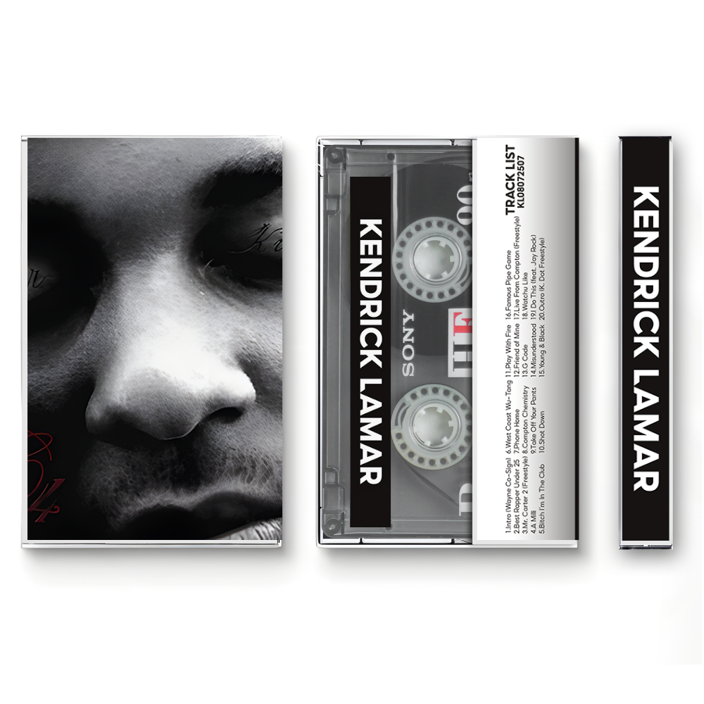 Kendrick Lamar – C4 Fanmade Analog Cassette Tape | Hip Hop Rap Mixtape Collectible | Early Era Release | Retro Music Gift