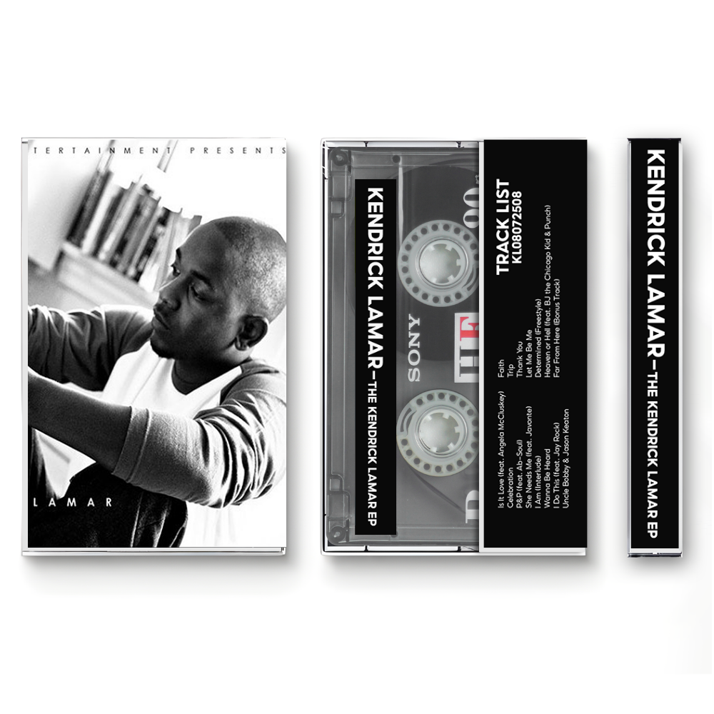 Kendrick Lamar – The Kendrick Lamar EP Fanmade Analog Cassette Tape | Hip Hop Rap EP Collectible | Early Era Release | Retro Music Gift