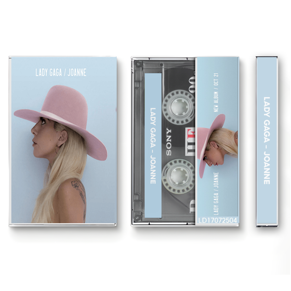 Lady Gaga – Joanne Fanmade Analog Cassette Tape | Pop Country Album Collectible | Acoustic Pop Release | Retro Music Gift