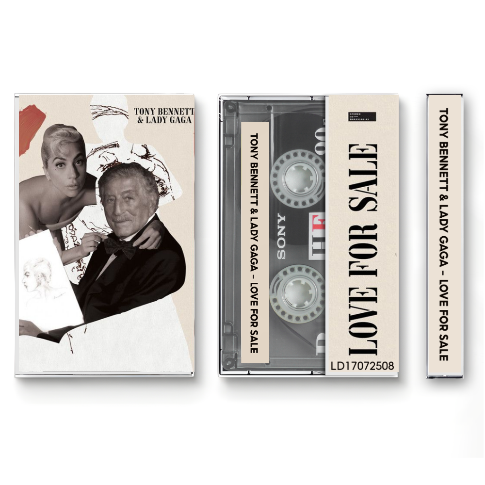 Lady Gaga & Tony Bennett – Love for Sale Fanmade Analog Cassette Tape | Jazz Vocal Album Collectible | Cole Porter Classics | Retro Music Gift