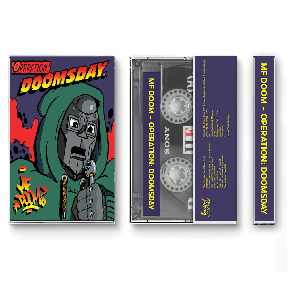 MF DOOM – Operation: Doomsday Fanmade Analog Cassette Tape | Underground Hip Hop Album Collectible | Alternative Rap Classic | Retro Music Gift