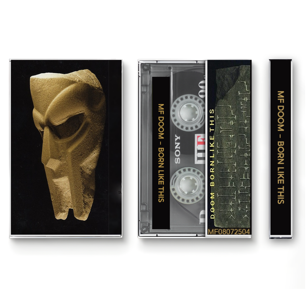 MF DOOM – Born Like This Fanmade Analog Cassette Tape | Underground Hip Hop Album Collectible | Alternative Rap Release | Retro Music Gift