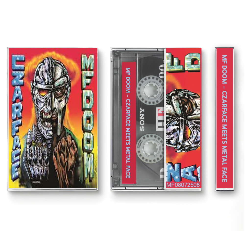 Czarface & MF DOOM – Czarface Meets Metal Face Fanmade Analog Cassette Tape | Underground Hip Hop Album Collectible | Comic Rap Classic | Retro Music Gift