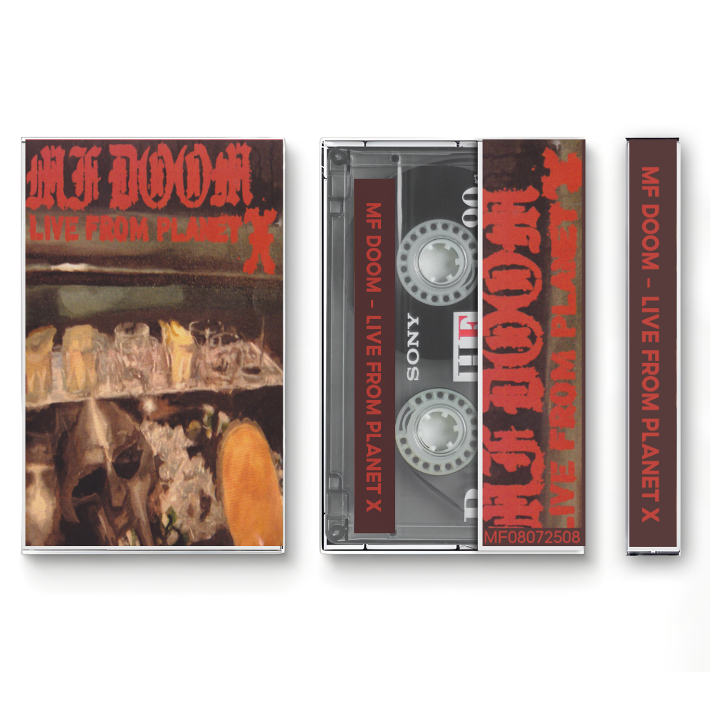 MF DOOM – Live From Planet X Fanmade Analog Cassette Tape | Live Hip Hop Album Collectible | Underground Rap Performance | Retro Music Gift