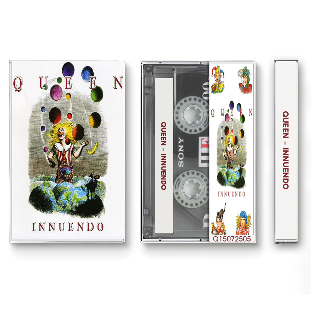 Queen – Innuendo Fanmade Analog Cassette Tape | Classic Rock Album Collectible | Final Era Queen | Retro Music Gift