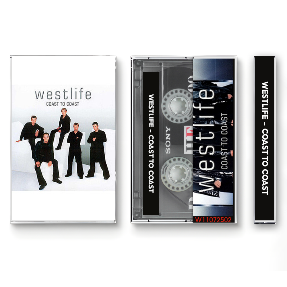 Westlife – Coast to Coast Fanmade Analog Cassette Tape | Pop Album Collectible | 2000s Boyband & Love Ballad Sound | Retro Music Gift