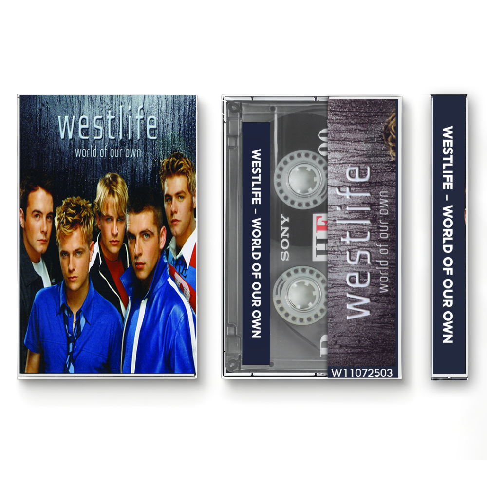 Westlife – World of Our Own Fanmade Analog Cassette Tape | Pop Album Collectible | 2000s Boyband & Love Ballad Sound | Retro Music Gift