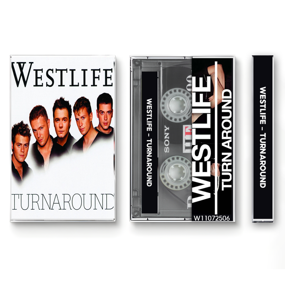 Westlife – Turnaround Fanmade Analog Cassette Tape | Pop Album Collectible | 2000s Boyband & Love Ballad Sound | Retro Music Gift