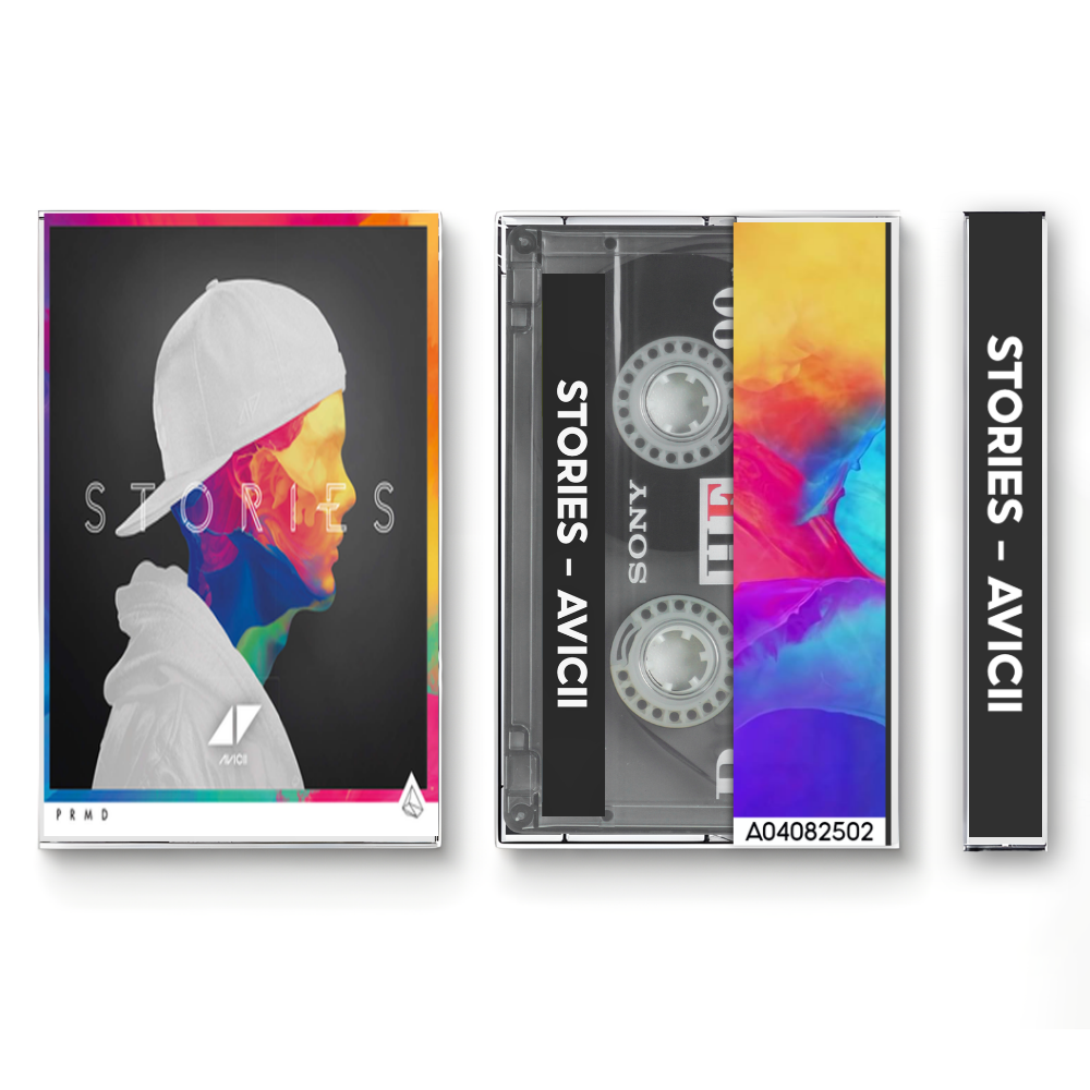 Avicii – Stories Fanmade Analog Cassette Tape | EDM Album Collectible | Electronic Dance & Pop Fusion Sound | Retro Music Gift