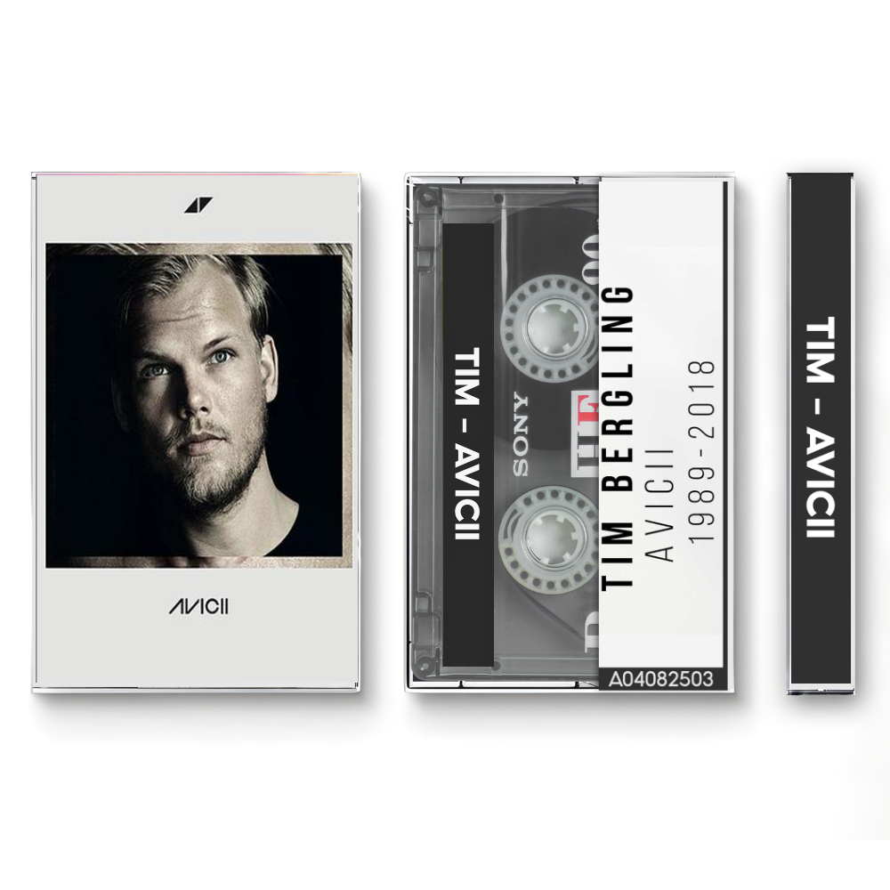 Avicii – Tim Fanmade Analog Cassette Tape | EDM Album Collectible | Electronic Dance & Emotional Pop Sound | Retro Music Gift
