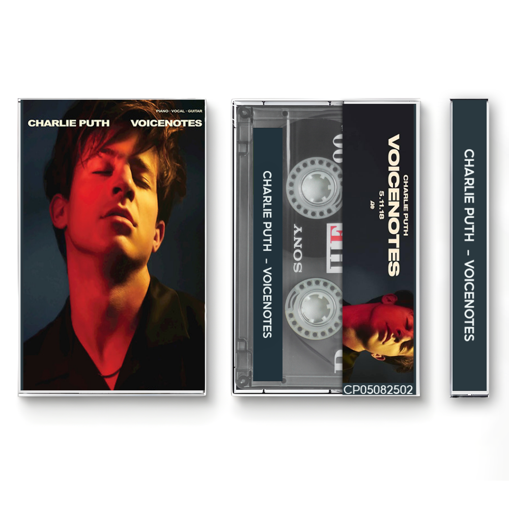 Charlie Puth – Voicenotes Fanmade Analog Cassette Tape | Pop Album Collectible | Contemporary Pop & Funk R&B Sound | Retro Music Gift